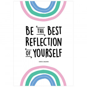 Be the best reflection of yourself Rainbow Doodles Inspire U Poster