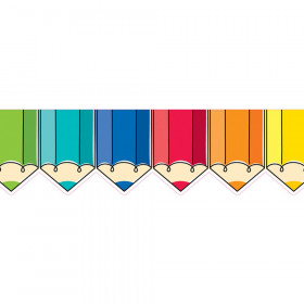 Core Decor Colorful Doodle Pencils EZ Border, 48 Feet