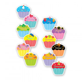 Cupcakes 6" Designer Cut-Outs, Pack of 36