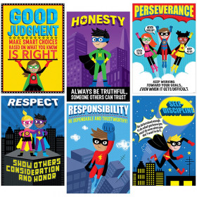 Superhero Character Education Inspire U Poster Pack, 6 Posters