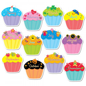 Designer Cut-Outs, Cupcakes, 10"