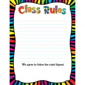 Poppin' Patterns Class Rules Poster Chart