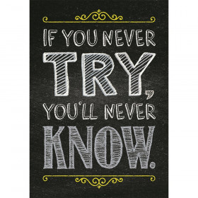 If you never try... Inspire U Poster