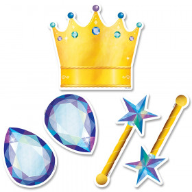 Mystical Magical Crowns and Jewels 6" Designer Cut-Outs, 36/Pack