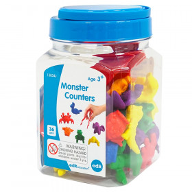 Monster Counters, Mini Jar, 36 Pieces