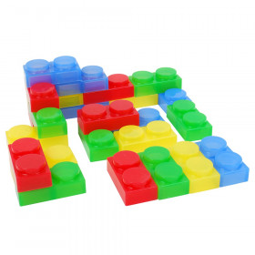 SiliShapes Soft Bricks, Set of 24