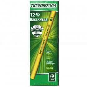 Ticonderoga Beginners Pencils without Eraser, 12/pkg