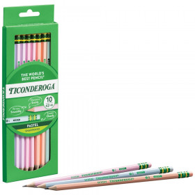 #2 Pastel Pencils, 5 Assorted Colors, 10 Count