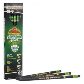 Tri-Conderoga 3-Sided Pencils with Sharpener, Pack of 12