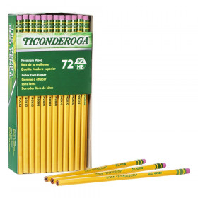 Original Ticonderoga Pencils, No. 2 Soft, Unsharpened, Box of 72