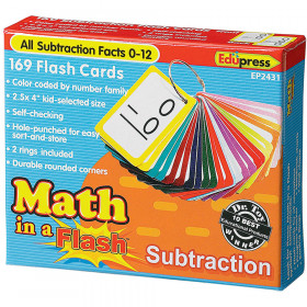 Math In A Flash Subtraction Flash Cards