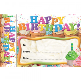 Happy Birthday Cupcakes Bookmark