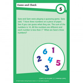 Math Problm Solving Cards Gr 3