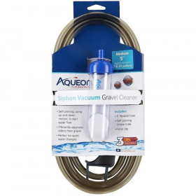 Aqueon Siphon Vacuum Gravel Cleaner - Medium - 5" Tube with 6' Hose - (Aquariums 5-20 Gallons)