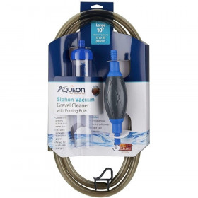 Aqueon Siphon Vacuum Gravel Cleaner with Priming Bulb - Large - 10" Tube with 6' Hose - (Aquariums 15-55 Gallons)