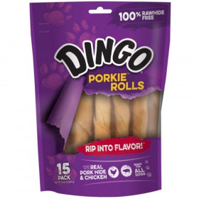 Dingo Porkie Rolls - 15 Pack