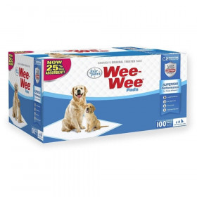 Four Paws Wee Wee Pads Original - 100 Pack - Box (22" Long x 23" Wide)