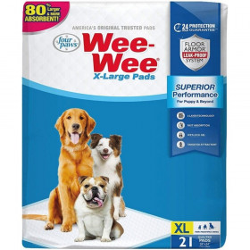 Four Paws X-Large Wee Wee Pads 28" x 34" - 21 count