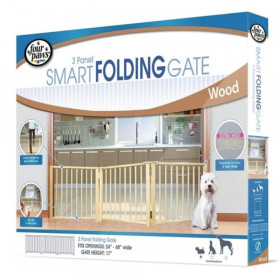 Four Paws Free Standing Gate for Small Pets - 3 Panel (For openings 24"-64" Wide)