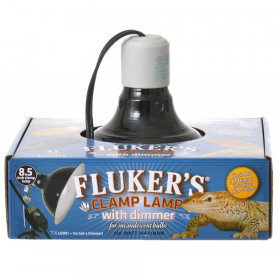Flukers Clamp Lamp with Dimmer - 150 Watt (8.5" Diameter)