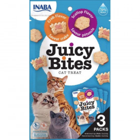 Inaba Juicy Bites Cat Treat Scallop and Crab Flavor - 3 count
