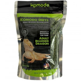 Komodo Diets Adult Bearded Dragon Pellet Food - 14 oz