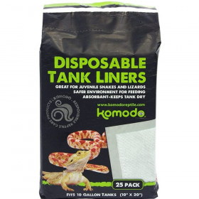 Komodo Repti-Pads Disposable Tank Liners 10 x 20 Inch - 25 count