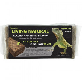 Komodo Living Natural Coconut Chip Reptile Bedding Brick - 1 count