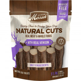 Merrick Natural Cut Venison Chew Treats Small - 11 count
