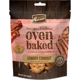 Merrick Oven Baked Cowboy Cookout Real Beef & Bacon Dog Treats - 11 oz