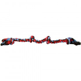Flossy Chews Colored 4 Knot Tug Rope - Large (22" Long)
