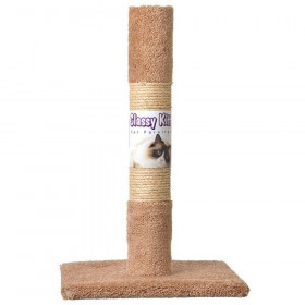 Classy Kitty Cat Decorator Scratching Post - Carpet & Sisal - 26in. High (Assorted Colors)
