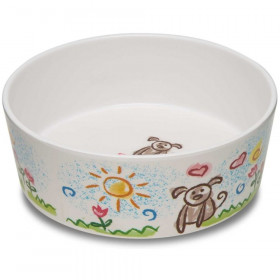 Loving Pets Dolce Moderno Bowl Puppy Forever Design - Large - 1 count