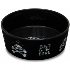 Loving Pets Dolce Moderno Bowl Bad to the Bone Design - Large - 1 count