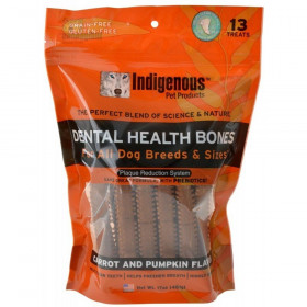 Indigenous Dental Health Bones - Carrot & Pumpkin Flavor - 13 Count