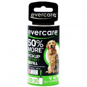 Evercare Pet Hair Adhesive Roller Refill Roll - 60 Sheets - (29.8' Long x 4" Wide)