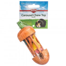 Kaytee Carousel Chew Toy - Carrot - Carrot Chew Toy - (1.75" Diameter x 4.75" High)
