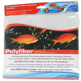 Penn Plax Polyfiber Filter Media Pad - 18" Long x 30" Wide