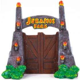 Penn Plax Jurassic Park Mini Gate Aquarium Ornament - 1 count
