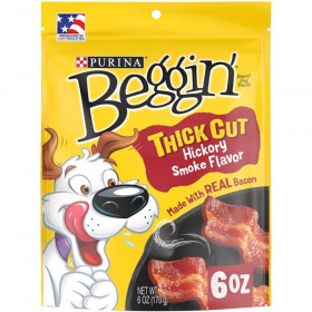 Purina Beggin' Strips Thick Cut Hickory Smoke Flavor - 6 oz