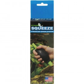 Python Squeeze Stressless Siphon Starter - 1 Squeeze - (Includes 1/4" & 1/2" Adapters)