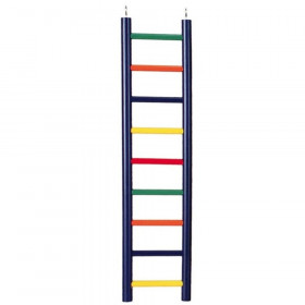 Prevue Carpenter Creations Hardwood Bird Ladder Assorted Colors - 9 Rung 18in. Long