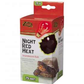 Zilla Incandescent Night Red Heat Bulb for Reptiles - 75 Watt