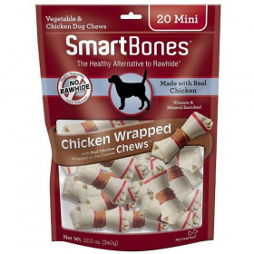 SmartBones Vegetable and Chicken Wrapped Rawhide Free Dog Bone - 20 count