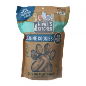 Howl's Kitchen Canine Cookies Skin & Coat Formula - Lamb & Blueberry Flavor - 10 oz