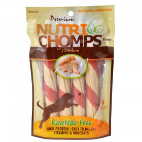 Premium Nutri Chomps Chicken Wrapped Twists - 4 Count