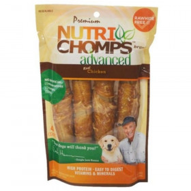 Nutri Chomps Advanced Twists Dog Treat Chicken Flavor - 4 count