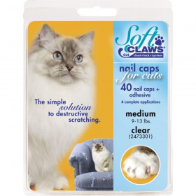 Soft Claws Nail Caps for Cats Clear - Medium