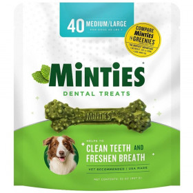Sergeants Minties Dental Treats for Dogs Medium Large - 40 count