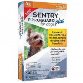 Sentry Fiproguard Plus IGR for Dogs & Puppies - Small - 3 Applications - (Dogs 6.5-22 lbs)